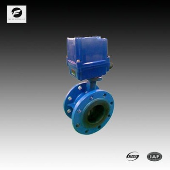 4 inch PVC ball motor operated valves flange type