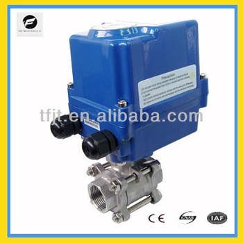 CTF 004 24V DC Electric ball valve pvc electric actuator ball valve pvc ball valve