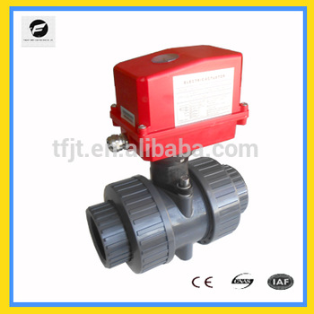 motor shut off PVC UPVC AC220V motor valves for Rain water harvesting Solar heating underfloor heating Irrigation system