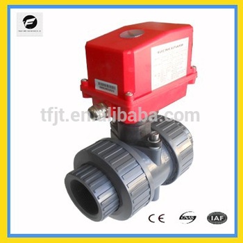 motor shut off PVC UPVC AC220V motor valves for Rain water harvesting Solar heating underfloor heating Irrigation system