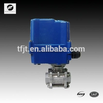 2 way 3 inch electric actuator ball valve standard three piece design stainlessssteel