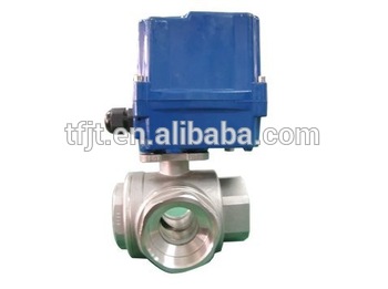 2 way 3 inch electric actuator ball valve standard three piece design stainlessssteel