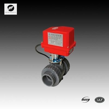 PVC motor operated ball valve with electric drive 40mm 220v ends with glue