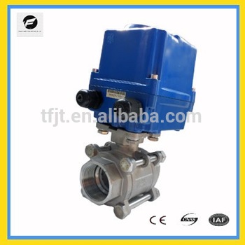 CTF 010 D65 2 5 inch stainless steel ball valve with electric actuator 220V 50HZ for water treatment