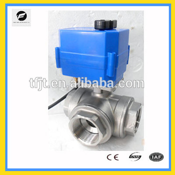 large torque electric control ball valve 3 way 1 2 3 4 1 for farm work water treatment water saving system