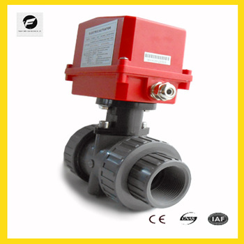 2 Way Motorized PVC shut off Ball Valve with motor drive price replace the manual valve