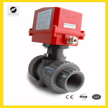 2 way 3 way motorized PVC ball valve price 220V 1 6MPA for home automation system swimming pool equipment