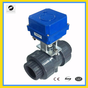 12v electric PVC water valve price 20mm 25mm 40mm 50mm motor operated valve