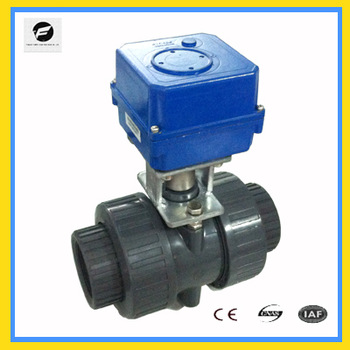 12v electric PVC water valve price 20mm 25mm 40mm 50mm motor operated valve