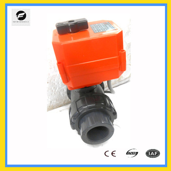 2 way 1 inch electric pvc ball valve price 24v upvc automatic water shut off control valve price