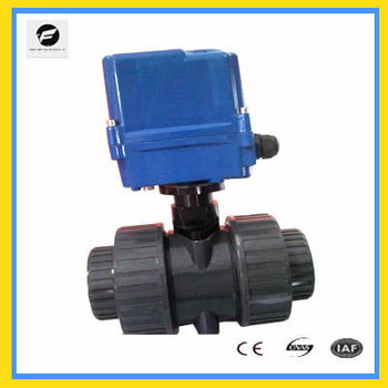 CTF 001 80mm 2 way PVC motorized ball valve 220v