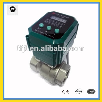 CTF-001 series mini electric valve with 4-20mA modulating type DC12v DC24v for water flow control