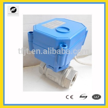 1 2 3 4 SS304 with 12V 24V 110V 220V NPT end connection electric control valve replace solenoid valve for Fan Coil and HVAC