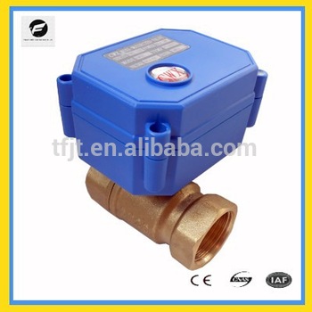 CWX15 electric ball valve with position indicator 3 6VDC 12VDC 24VDC 220VDC BSP thread connection