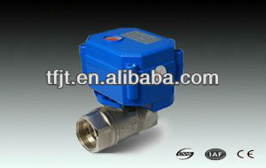 12V 24V 110V 220V two way 1 2 3 4 ss304 motorized water valve for Fan Coil and HVAC replace solenoid valve
