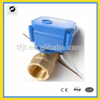 DN25 motorized DC5V shut off ball valve with signal feedback function for Environmental Protection and drain water system