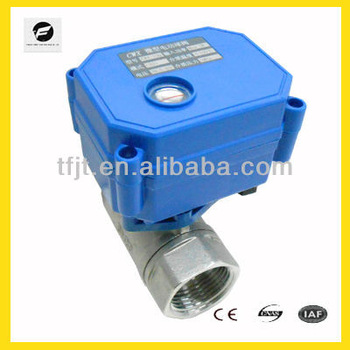 CWX-15n motorized valve with SS (3/4”) DN20 DC5V,DC9-24V,<font color='red'>BSP</font> <font color='red'>thread</font> pipe <font color='red'>connection</font> for water