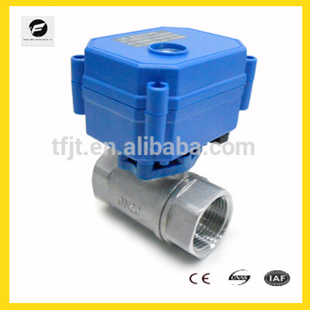 CWX 15N 1 2 Full port DC12V with npt thread screw end Stainless Steel 304 motor actuator ball valve