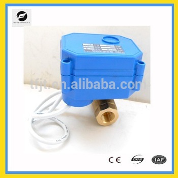 AC220V Mini 8mm DN8 motorized actuator valve for air compression system