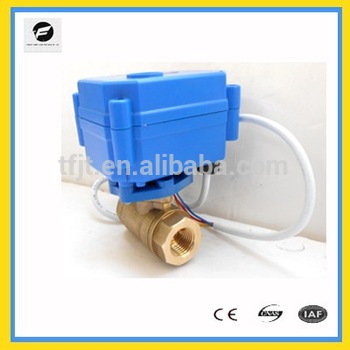 AC220V Mini 8mm DN8 motorized actuator valve for air compression system