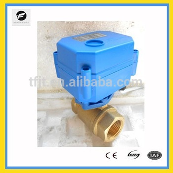 2 way motorized valve with 3 6V 12V 24V 1 1 4 32mm for water HVAC air conditional