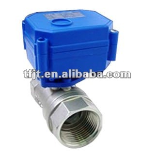 motorized valve 1 SS 304 3 6V 12V 24V controlled for Auto drain Water cooling system Electric brewing system