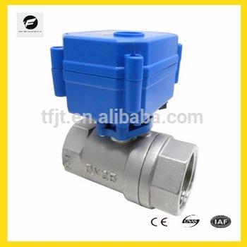motorized valve 1 SS 304 3 6V 12V 24V controlled for Auto drain Water cooling system Electric brewing system
