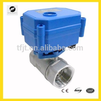 motorized valve 1 SS 304 3 6V 12V 24V controlled for Auto drain Water cooling system Electric brewing system