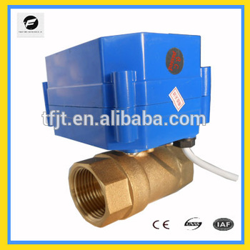 220v 2 way brass motorized ball Valve for garden water system HVAC