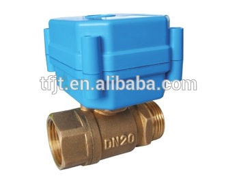 dn15 220v brass ball Valve for garden hose water control
