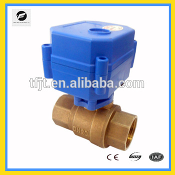 motor control motorized ball valve brass material with CR01 wiring full port full bore