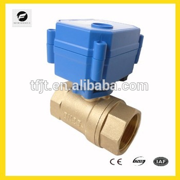 2 way 1 2 brass motorized ball valve for sanitary system