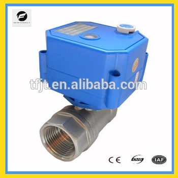 DC12V motorized electric valve with position indicator and manual override function for instead of solenoid valve
