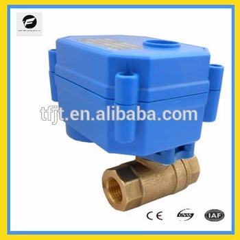 mini quick release water ball valve with actuator DC12V DC24V 220v