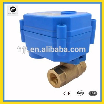 mini quick release water ball valve with actuator DC12V DC24V 220v