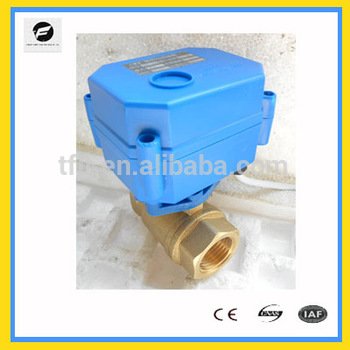 CWX15N 12vDC 24vDC 2 way Brass for water treatment full port electric valve wireless control valve
