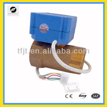 Miniature DN32 Brass CWX 1 0A motor valve for fire flight sprinkler service Fan coil and hot water cycle system
