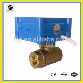 8mm DC3 6V motor drive control valves with both female thread for HVAC and Fan coil and hot water cycle system