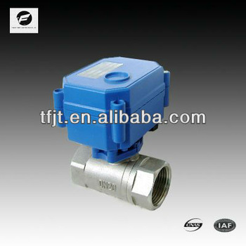 CWX 1 0 2 way stain steel water valve 2NM 3 6V 12V 24V