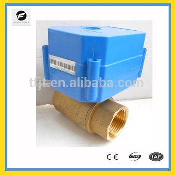 6N.m torqur motorized ball valve with 12VDC,24VDC for solar water heaters,washing machines,water