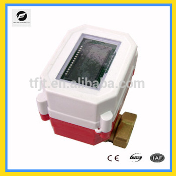 3 6V RF Card hot watermeter remote control meter valves for heating system