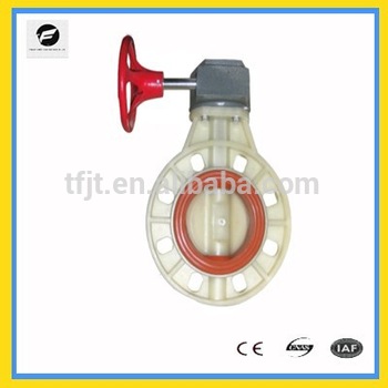 DN100 PVC/CPVC /PC maual butterfly lug type