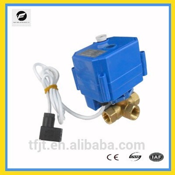 CWX 25S 3 way electric ball valve motorized motor control valve 1 4 DC3 6v DC12v CR01 two wires for irrigation hydrants