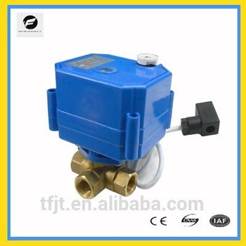 CWX 25S 3 way electric ball valve motorized motor control valve 1 4 DC3 6v DC12v CR01 two wires for irrigation hydrants
