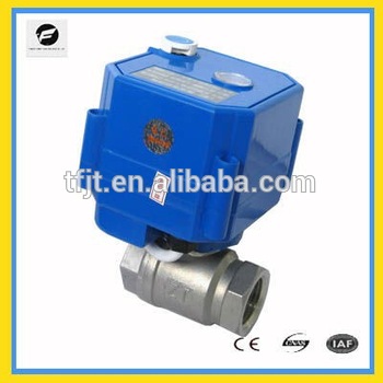 CWX-25S electric ball valve motorized motor water valve stainless steel material for water leakage detector and shut-off system