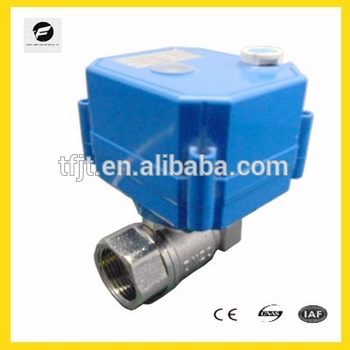 CWX 25 motorized control 2 way water ball valve with feedbck signal and fail safe return for water leakage device and drain