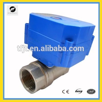 CWX 25 motorized control 2 way water ball valve with feedbck signal and fail safe return for water leakage device and drain