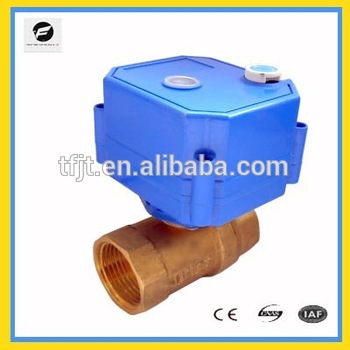 CWX-25S electric actuator ball valve with manual function DC3-6v DC5v 12v 24v CR02 three wires for water brewing,solar water