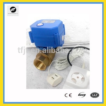 CWX25S DC12V and 3/4” Motor electric valve with automatic water shut off system