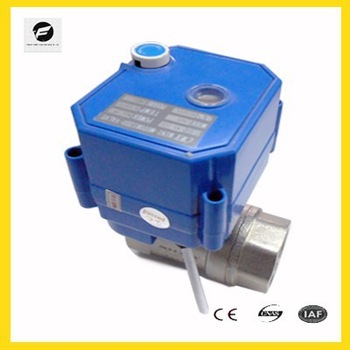25S 9 24volt brass motor operated water valve with manual override function for FUC
